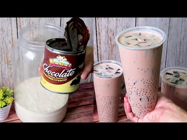 Delicious Chocolate Sago Jelly Drink Recipe | Irresistible Chocolate Palamig