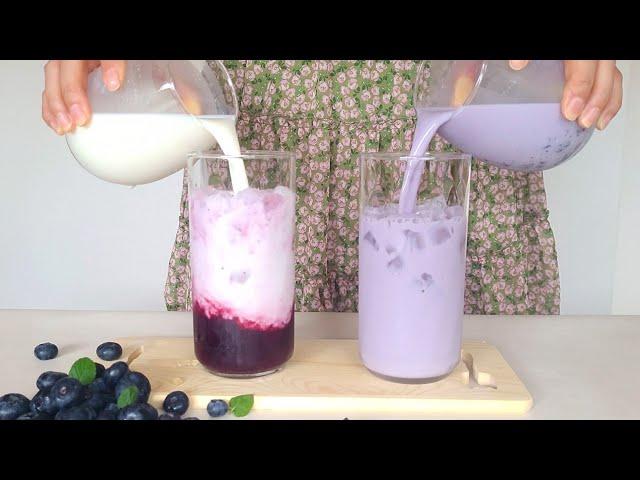 Blueberry Yogurt Drink Without Blender | 3 Minutes Super Easy