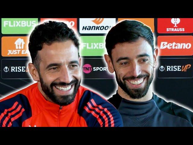 Ruben Amorim and Bruno Fernandes pre-match press conference | Manchester United v Bodø/Glimt