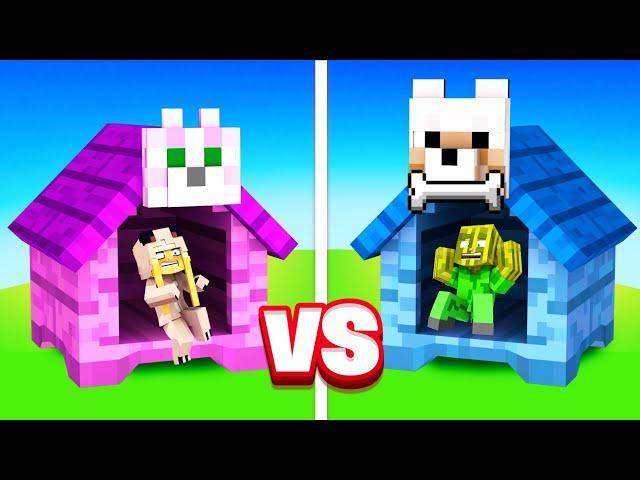 KATZEN BASE vs. HUNDE BASE!  Minecraft [Deutsch/HD]