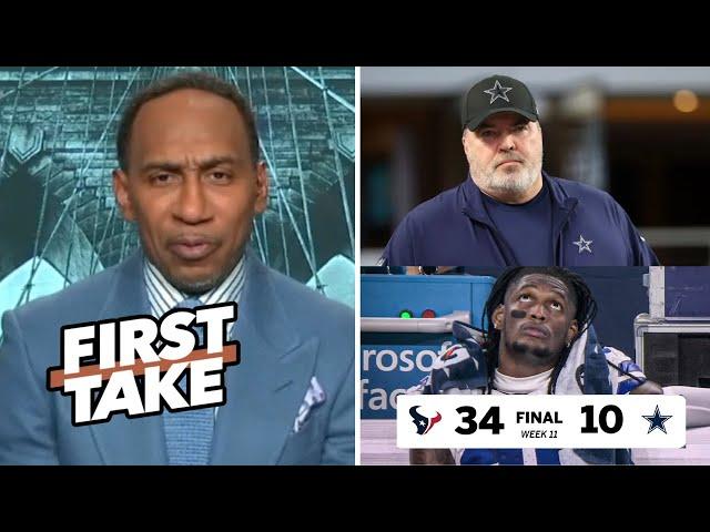 FIRST TAKE | Cowboys are beyond saving - Stephen A. on CJ, Texans handing Dallas 5th straight loss