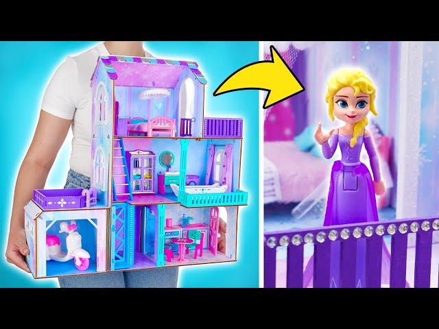 Creating Magical Frozen House for Elsa || Step-by-Step Guide!