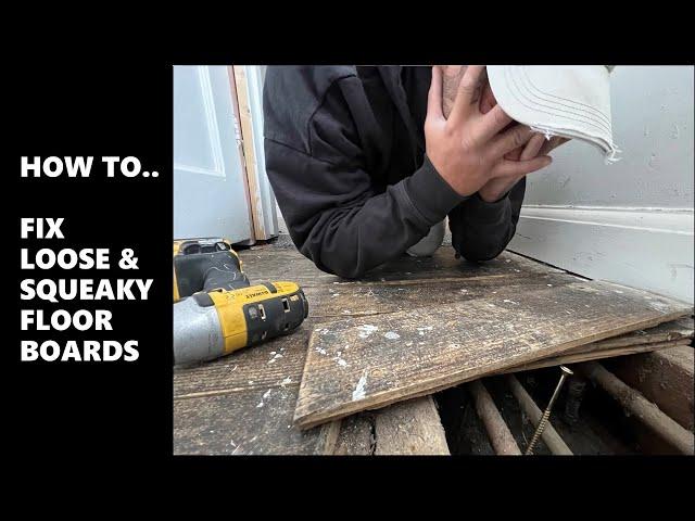 How To Fix A Loose Or Squeaky Floor Board -Watch This Before #diy #homeimprovement #flooring #howto