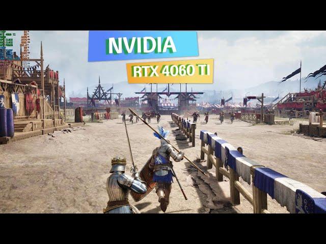 Chivalry 2 RTX 4060 TI 8GB + i3 13100F 2560 x 1440 WQHD DLSS Quality Maximum Settings