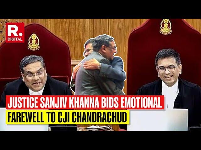 Chief You Truly Did It Your Way: Justice Sanjiv Khanna Bids CJI Chandrachud Emotional Farewell