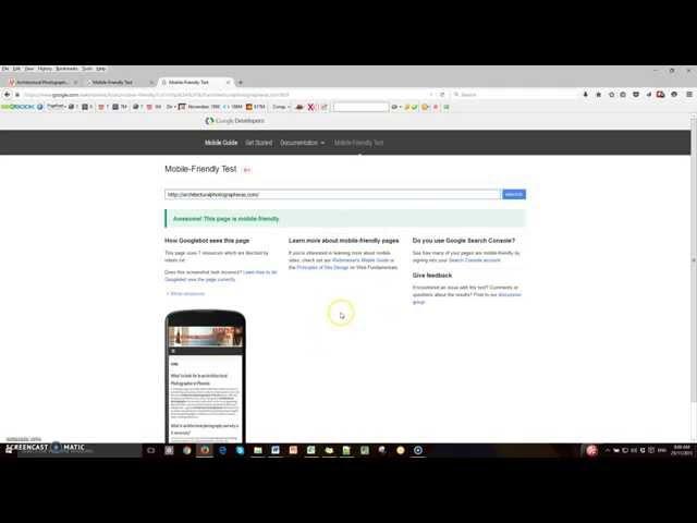 Google Mobile Friendly Test
