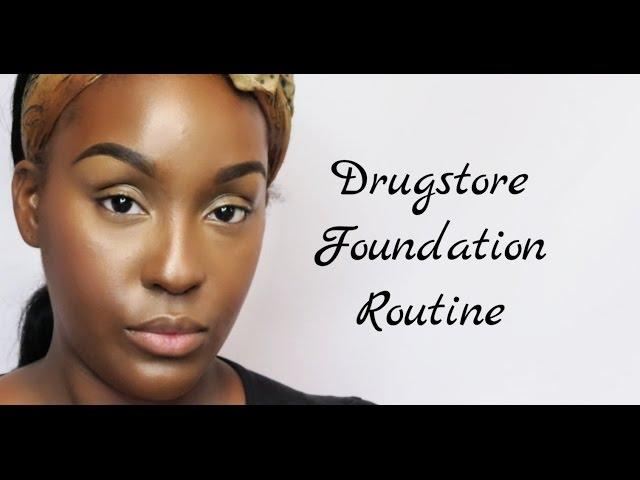 Drugstore Foundation Routine