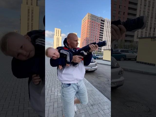 Разогнали голубей #кузнецовы22 #cheerfamily #Чирсемья #спортивнаясемья #семья #семья #отецисын