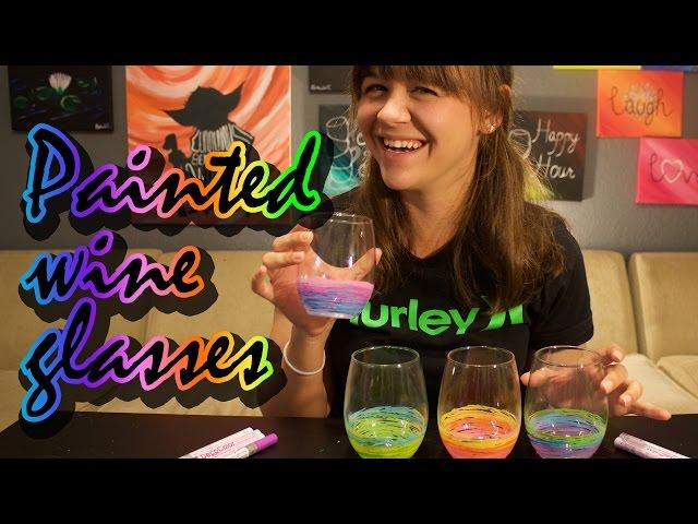 Kate Creates DIY Painted Wine Glass