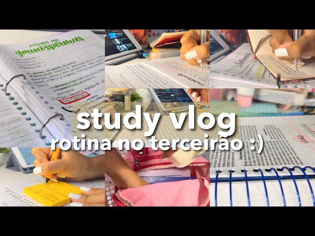 STUDY VLOG | 100% narrado, 3 dias de estudo e muita rotina.