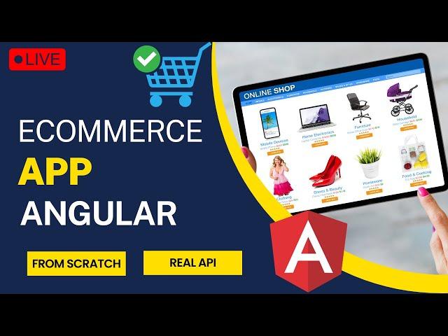 Ecommerce Application In Angular From Scratch | Angular Project | angular tutorial for beginners