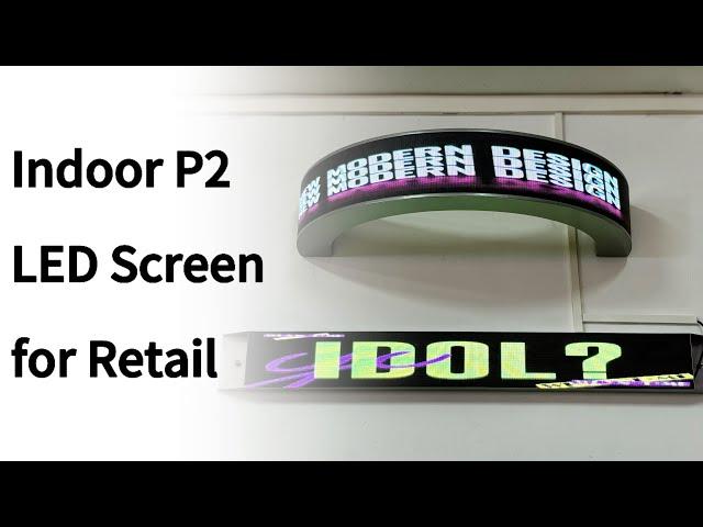 High definition Indoor P2 Creative LED screen for retail store #nseled #nseledcloud #nseledeurope