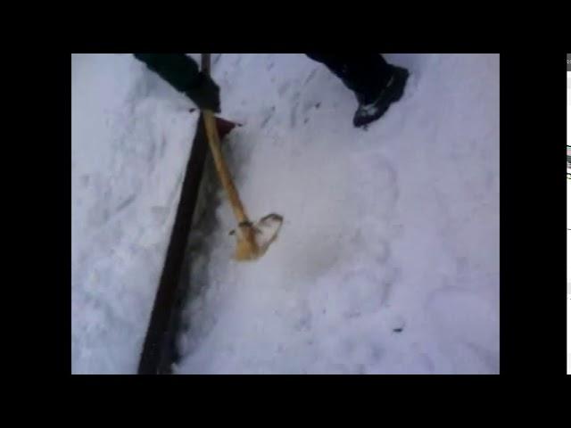 прикол про лопату,как правильно чистить снег,зимние новости