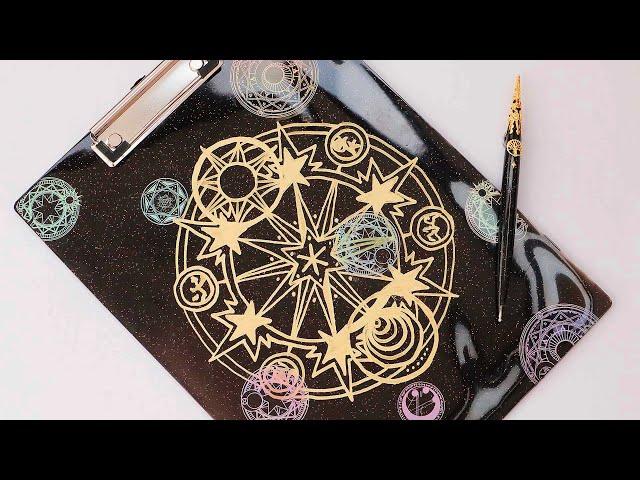 A must-have item for studying magic Make a magic circle clipboard & ballpoint pen set