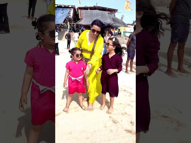 amaira or anaya n beach pr ki drawing  #shorts #thegeetagurjar #radharani