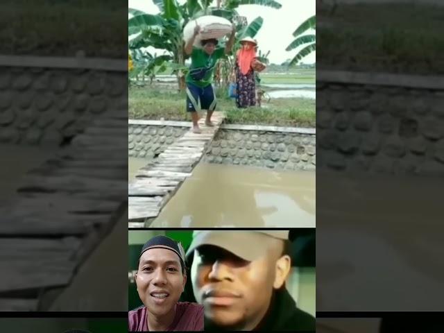 Awalnya takut nyebur akhirnya basah juga #ngakak #memengakakkocak