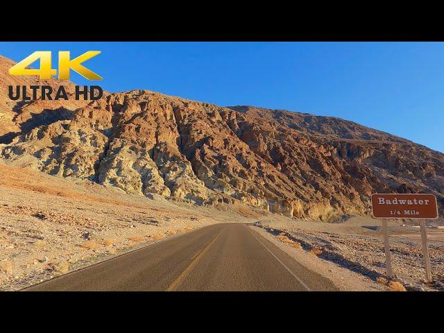 Death Valley National Park Badwater Road & Artists Drive 4K | Complete Scenic Drive | California