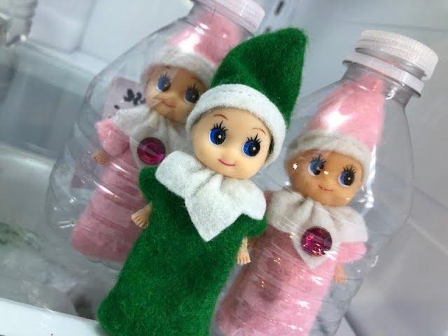 Baby Elf TRAPPED INSIDE WATER BOTTLES!