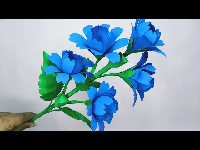 Paper Flower | কাগজের ফুল | DIY paper flower craft idea | Paper Crafts | Easy paper flower