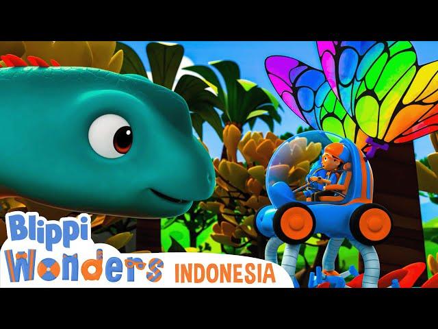 Dinosaurus Terbesar | Blippi Bahasa Indonesia - video anak-anak | Petualangan Blippi Wonders