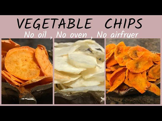 How vegetable chips are made | How to make vegetable chips | Crispy Chips Recipe in 3 Tasty Flavors