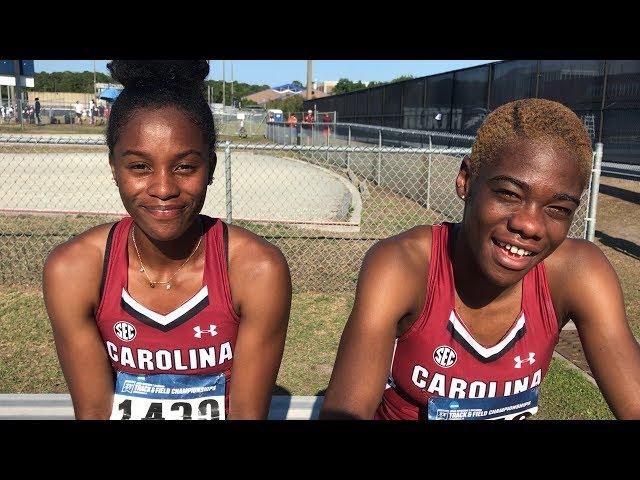 Aliyah Abrams and Wadeline Jonathas at the NCAA East Regional - 5/24/19