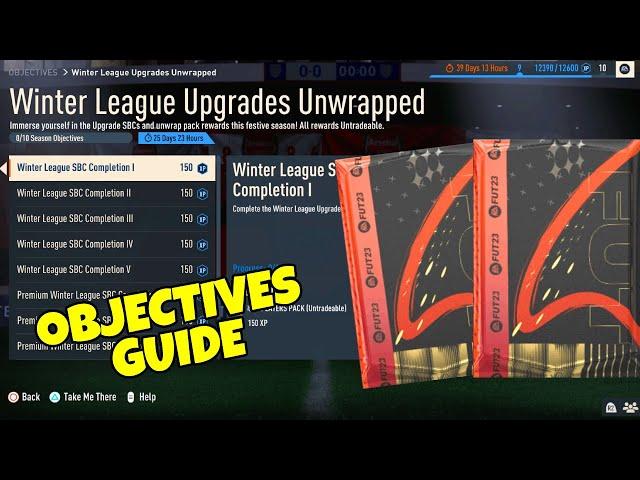 HOW TO COMPLETE WINTER LEAGUE UPGRADES UNWRAPPED OBJECTIVES! - FIFA 23 Ultimate Team