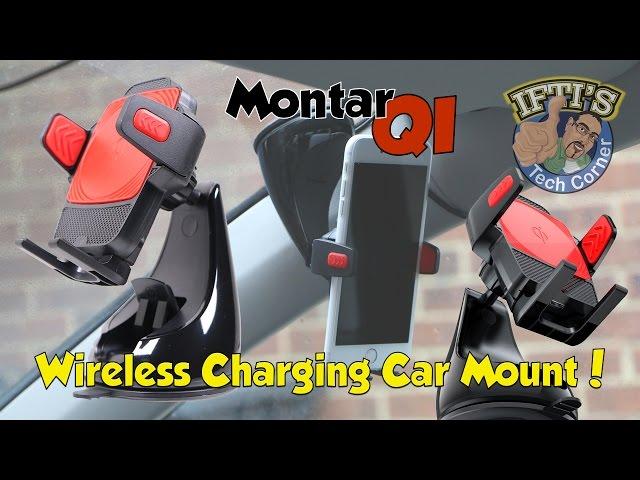 Monitor Air QI - The Wireless Charging Smartphone Windshield/Dashboard Car Mount!