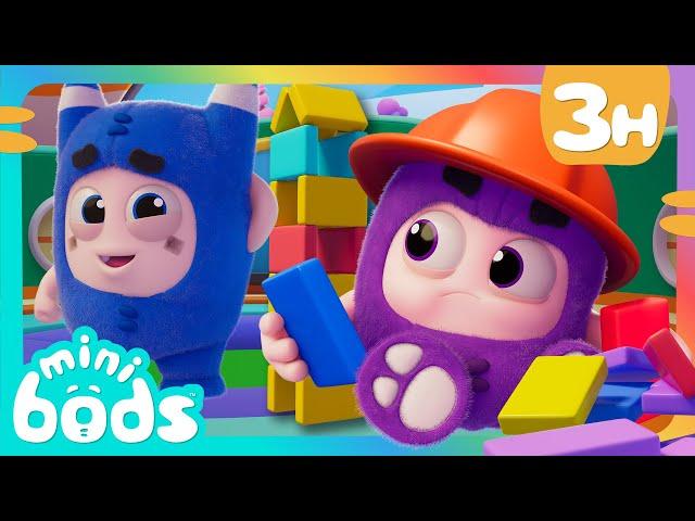 Building Block Bust-Up! |  Minibods  | Preschool Learning | Moonbug Tiny TV