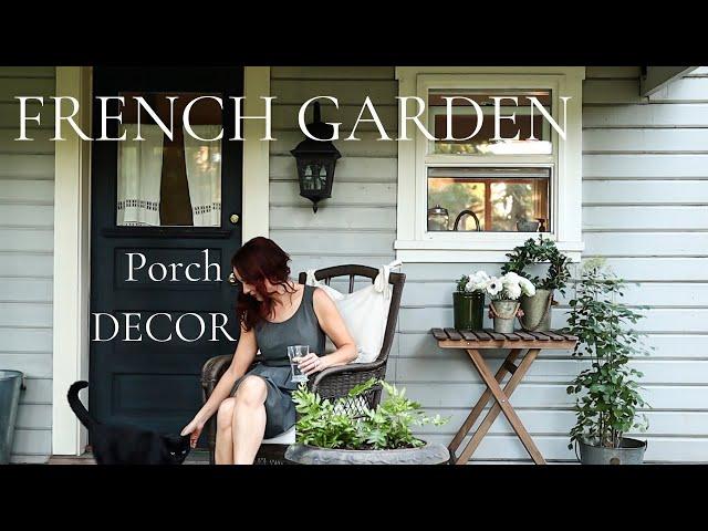 French Garden Porch Makeover! (2024) | Parisian Inspired Porch & Gardening