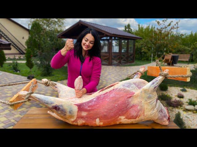 50 KG OF MEAT! Lamb That Weighs MORE Than Me