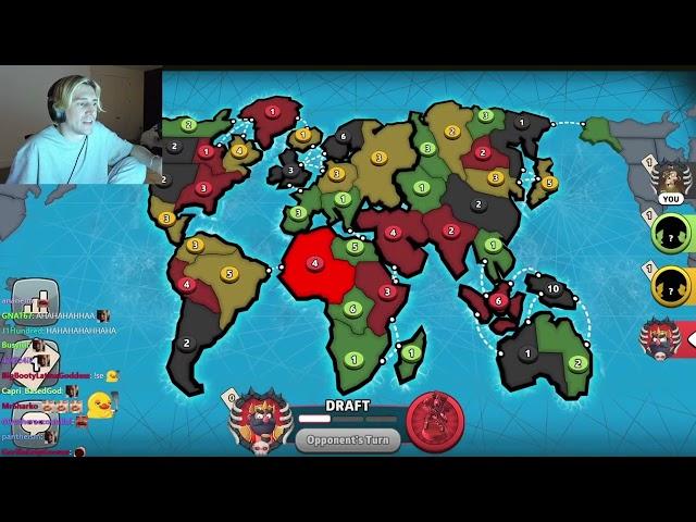 xQc Plays RISK