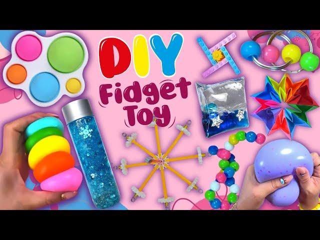 16 DIY Fidget Toy Ideas - Anti-Stress Toys - Viral TikTok Videos - Lovely Pop It and Fidget Trinkets