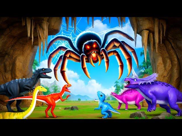 Giant Spider Rampage: Epic Dinosaur Rescue Adventure in Jurassic World!