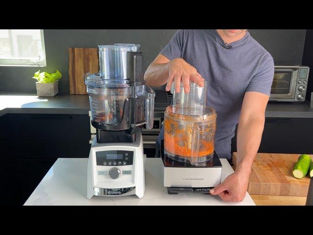 Side-by-Side Comparison of the Vitamix Food Processor vs Cuisinart 14-Cup Food Processor