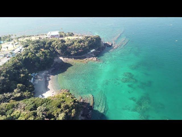 【釣り用海底地形調査】三浦半島 油壺マリンパーク下ドローン空撮（荒井浜→ポンプ小屋下→胴網海岸→道寸下）