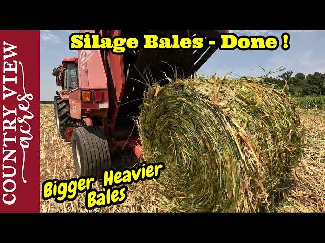 I Started Off By Breaking The Baler.  Finishing Up Baling Silage.