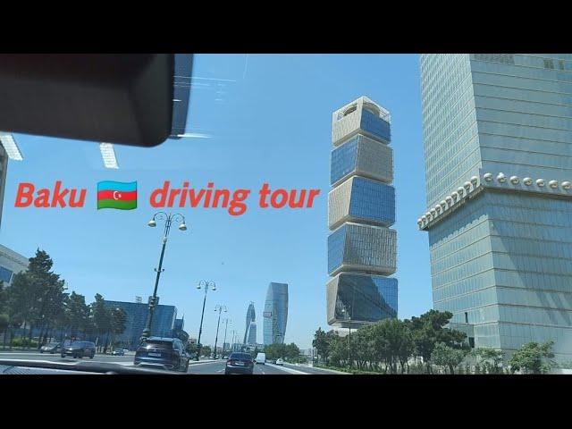 Baku driving tour, what a beautiful city of Azerbaijan.