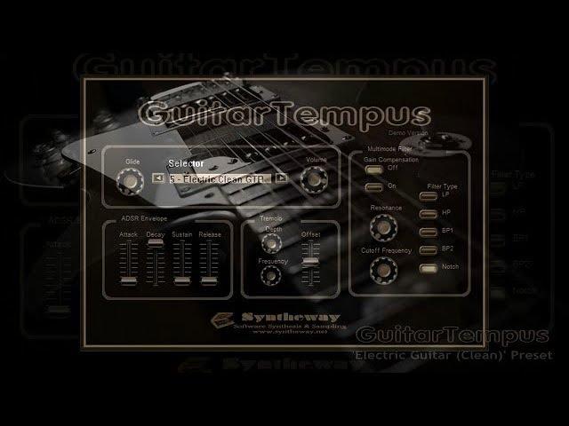 Virtual Electric Guitar Clean Sound: GuitarTempus VST VST3 Audio Unit EXS24 KONTAKT Windows macOS