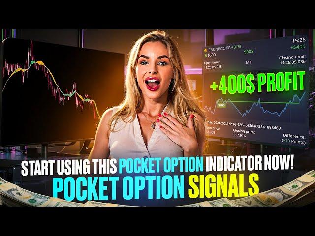 THIS POCKET OPTION INDICATOR PRINTS MONEY! +$400 PROFIT | POCKET OPTION STRATEGY | BINARY OPTIONS