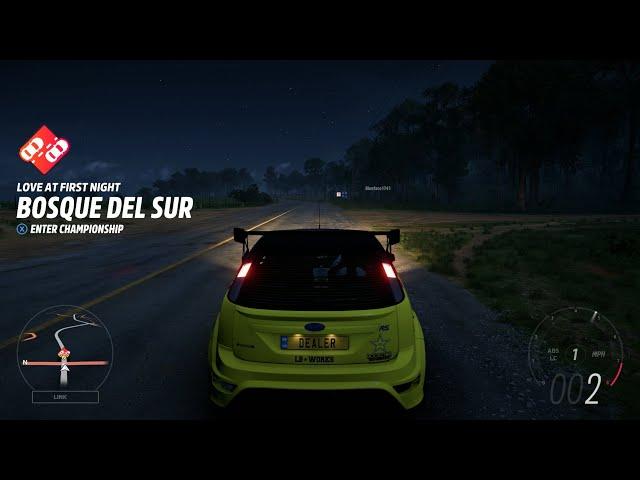 FH5 - Seasonal Championship "Love At First Night" - Alt Picks "2009 Ford Focus RS"