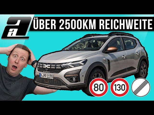 Dacia Sandero Stepway Eco-G 100 | ZWEI Tanks, IRRE Reichweite, KRASSER Verbrauch! | VERBRAUCHSTEST