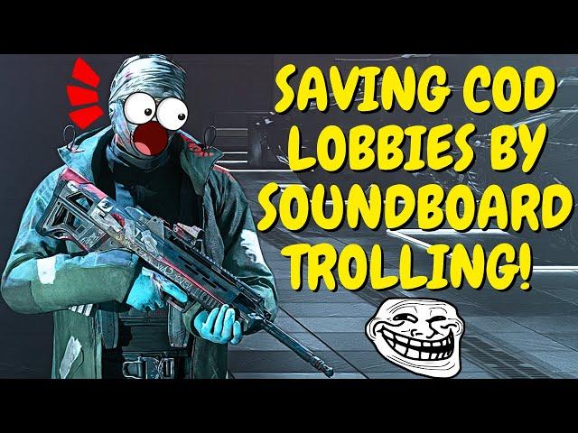 Soundboard Trolling Sniper SAVES COD with LAUGHS! (HILARIOUS)
