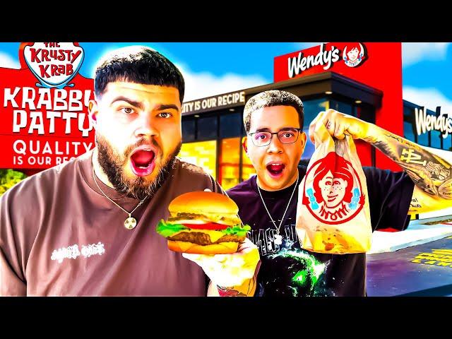 TRYING THE NEW KRABBY PATTY FROM WENDYS