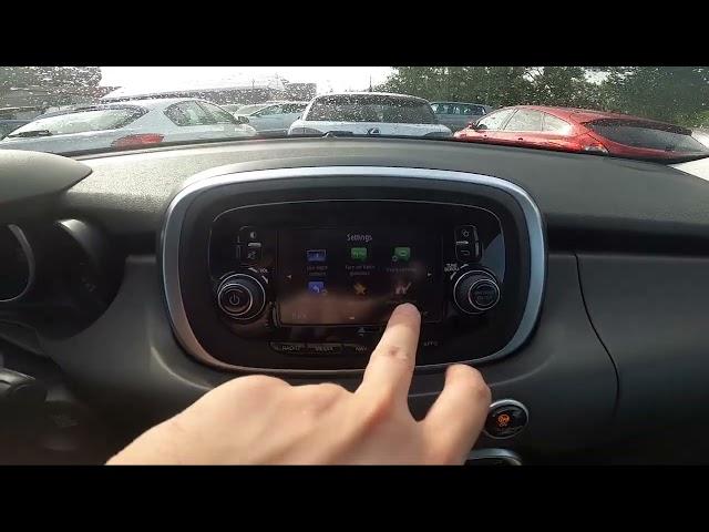 How to Enter and Manage Navigation Settings in Fiat 500X Crossover ( 2014 – 2018 )