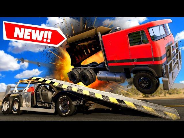 MAD MAX Chase On a DANGEROUS MOUNTAIN in BeamNG Drive Mods!