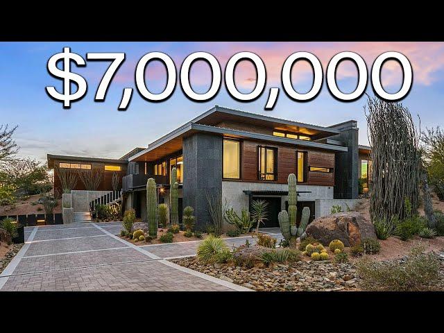 Touring a $7,000,000 MANSION in Scottsdale Arizona with a 10 Car Garage