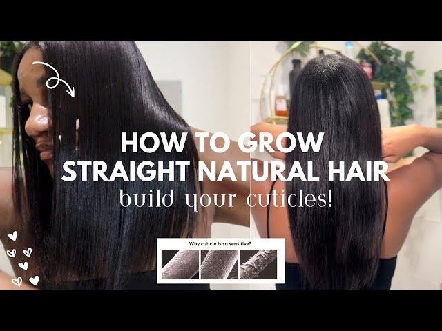 How to grow straight natural hair | build your cuticles Natural Nadine