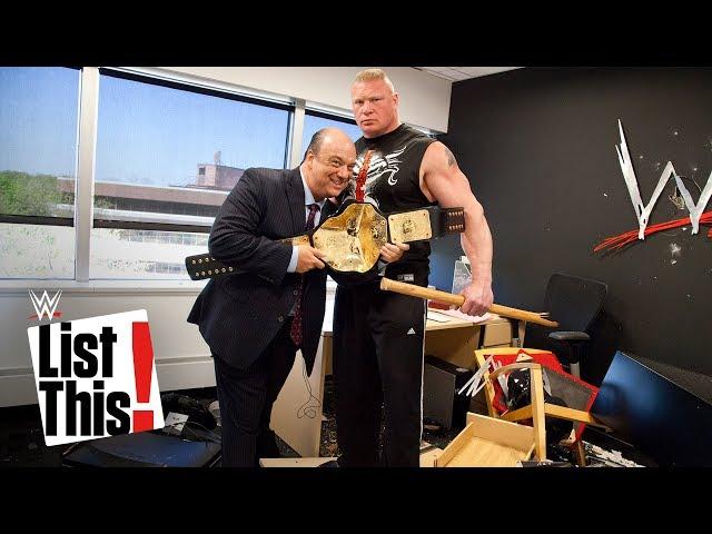 5 forgotten Brock Lesnar moments: WWE List This!