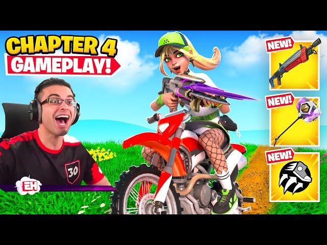 Nick Eh 30 reacts to Fortnite Chapter 4 GAMEPLAY!